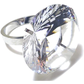 Happiness Warehouse Super Giant Diamond Style Ring, Surprise, Present, Celebration, Gift, Proposal, Performance, 3.1 inches (80 mm)