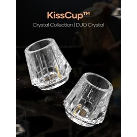 Cocinare Espresso Cups Set of 2, Crystal Clear Espresso Shot Glasses, Ideal Small Demitasse Cups for Pour Over Coffee Maker and Cortado, Essential Coffee Bar Accessories, Gift for Lovers, 1.5 OZ