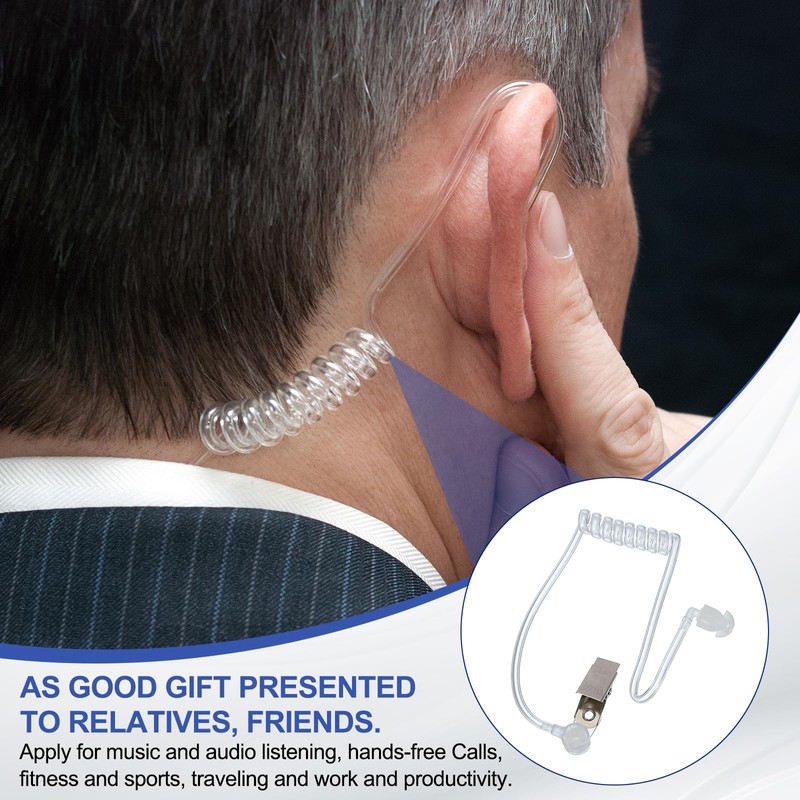 PATIKIL Earpiece Headphones Air Duct Replacement, Intercom Headset Accessories for