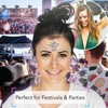 Face Gems for Festivals, Parties & Carnivals (8 Pack), Stick-on