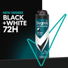 Degree Men Antiperspirant Deodorant Dry Spray Black+White 72-Hour Sweat & Odor Protection Antiperspirant for Men with MotionSense Technology 3.8 oz