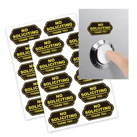 20 Pcs No Soliciting Stickers Small No Soliciting Signs 0.6x1.2 Inch - Waterproof Video Doorbell No Soliciting Sign Decals for for House Home Business Front Door Email Doorbell Home & Office