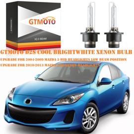 GTMOTO para faros delanteros 2007, 2008, 2009, 2010, 2011, 2012, Mazda 3, 5, 6, CX-7, CX-9, RX8, MX5, Miata, D2S, xenón HID de 6000 K, blanco brillante frío, D2SC1, OEM 35 W, bi-xenón de repuesto de
