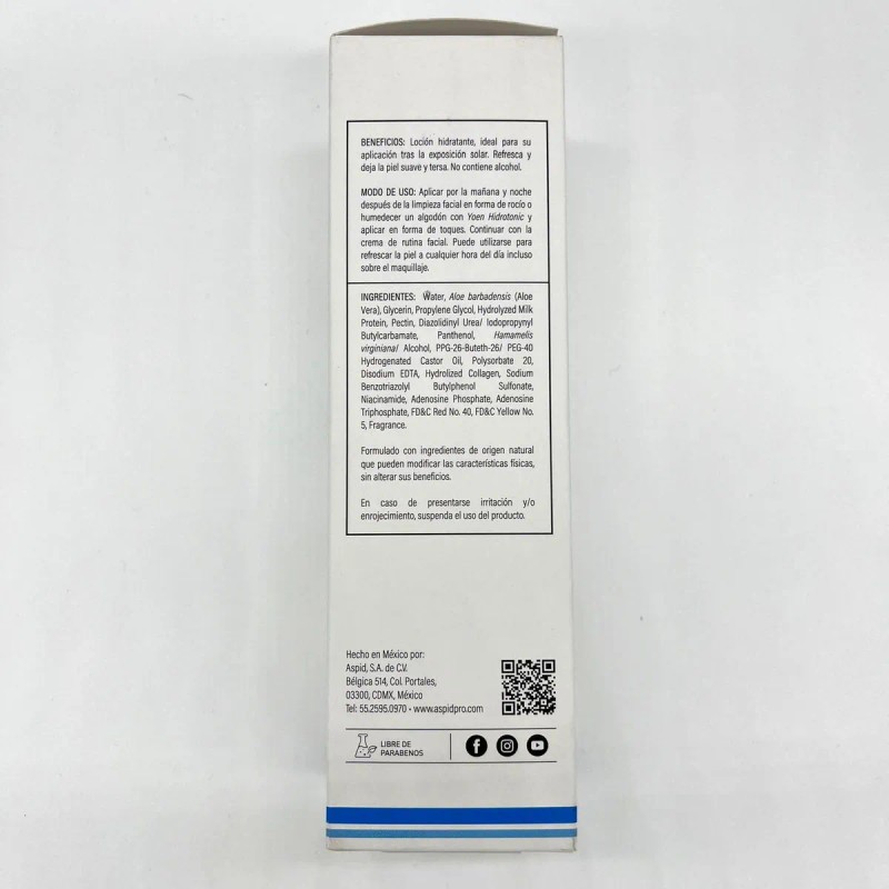 Aspidpro Yoen Hidrotonic 240 Ml Tipo de piel Mixta