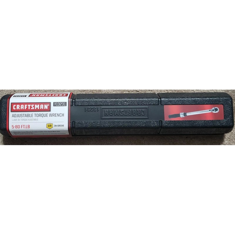 Craftsman 3/8-in Drive Torque Wrench 5 to 80 ft. lbs.