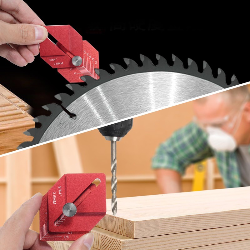 BUZHI Marking Ruler Woodworking Measuring Ruler Trim Carpentry Tools Finishing