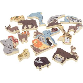 small foot Buchstabenpuzzle Tiere aus Holz, Holzpuzzle zum Alphabet Lernen, Lernspielzeug für Kinder ab 3 Jahren, 12465, Bunt