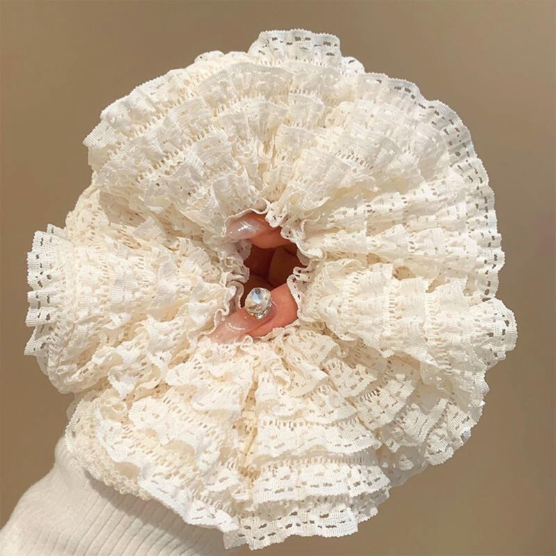 40Bandit Large Adult Scrunchies, Black, White, Hair Accessories, Hair Elastics
