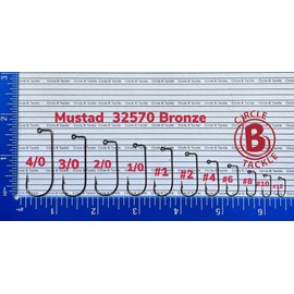 Mustad 32570 Bronze Wire Jig Hooks 100 Pack (#6)