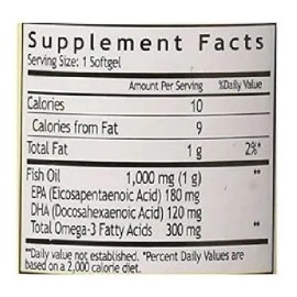 Windmill Omega 3 Fish Oil 1000mg Con Epa Y Dha 180 Cápsulas