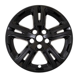 Set of 4 17" 5 Double Spoke Snap-On Wheel Skins for GMC Terrain SLE 2023-2024 - Gloss Black