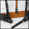 White Fang BT484 Women's Harness, Leather, Suspender Girdle, Chest Strap,
