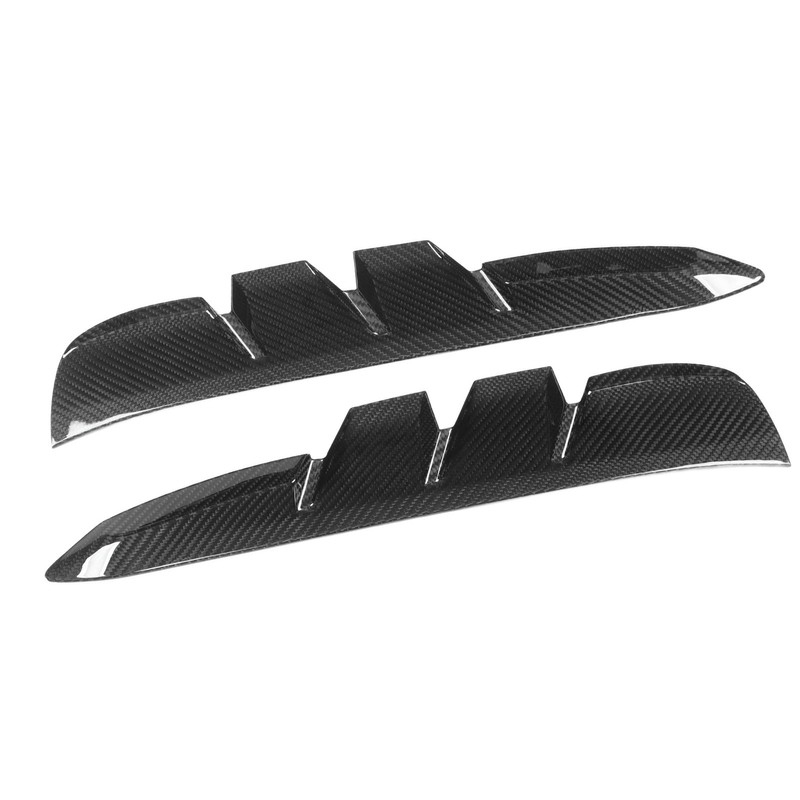 2PCS Side Vent Frame Cover Dry Carbon Fiber Material Replacement