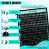 Lash Clusters 320Pcs 100D DIY Individual D Curl Wispy Eyelashes