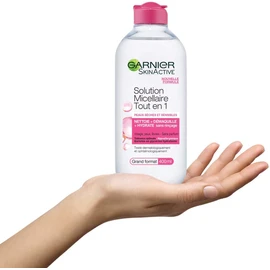 Garnier Micellar Cleansing Water All-in-1 for Dry and Sensitive Skin Maxi Format, 400 ml, Pack of 1