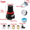 Antrader 1/4" NPT Compressed Air Regulator Air Source Treatment Pressure