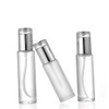 3PCS 50ml/1.7oz Empty Clear Glass Cosmetic Lotion Pump Bottle Refillable