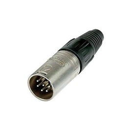 Neutrik NC6MX 6 Pole Male Cable Connector. Nickel Housing and Silver Contacts.
