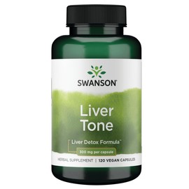 Swanson Liver Tone Liver Detox Formula 300 Milligrams 120 Veg Capsules