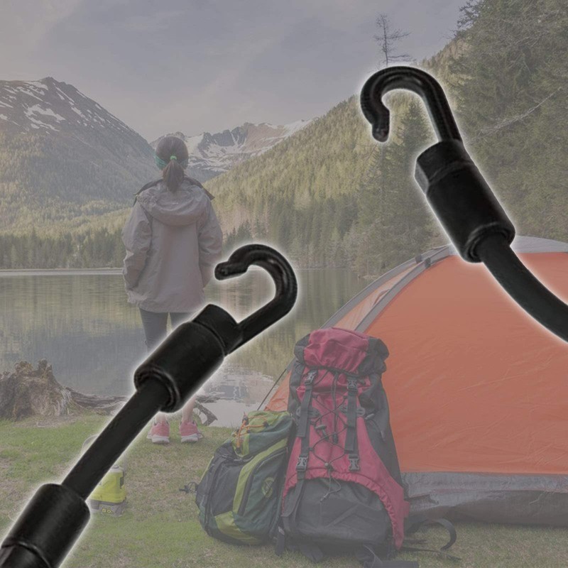 20 Pcs Bungee Shock Cord Hooks for 1/4 Inch Rope