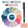 Mr. Pen- Round Transparent Sticky Notes, 560 Pcs, Pastel Colors,