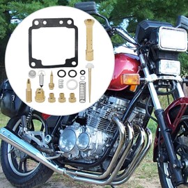 laffoonparts 4 Pack Carburetor Rebuild Kit w/Gasket, Compatible with Yamaha XJ750 Maxim 750 Seca 750 XJ750R Midnight Maxim 1982-1983