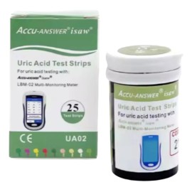 Tiras Reactivas: Acido Urico. Monitor Accu Answer Lbm-02