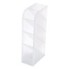 DOITOOL Multifunctional Transparent Four Desktop Organizer Space Saving Storage Box