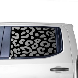 ClearSurface Fits Silverado Sierra 2019- 2023 Window Leopard Cheetah Print Cow Decal Sticker - Stars