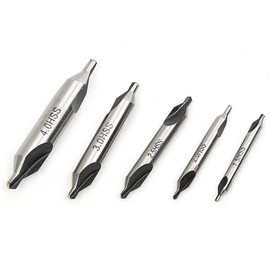 Malayas 5PCS HSS Lathe Mill Center Drill Countersink Bit Tooling Set 60 Degree Angle Countersink 1/8 3/16 1/4 5/16 5/32 Suitable for Positioning and Chamfering Processing