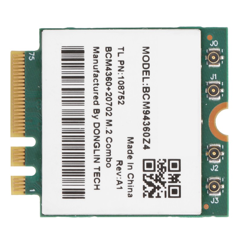 Wireless Network Card 802.11ac 1300Mbps WiFi Bluetooth 4.0 M.2 NGFF