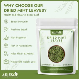 AEJESOP Dried Mint Leaves, 50g