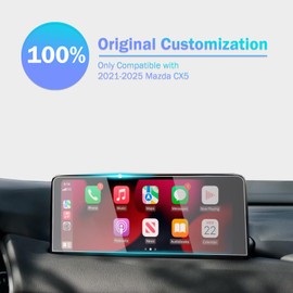 pzswuxie Screen Protector for 2021 2022 2023 2024 2025 Mazda CX5 10.25 Inch Tempered Glass Protective Film Navigation Display Infotainment Accessories Car Radio Cover 9H HD Anti-Fingerprint
