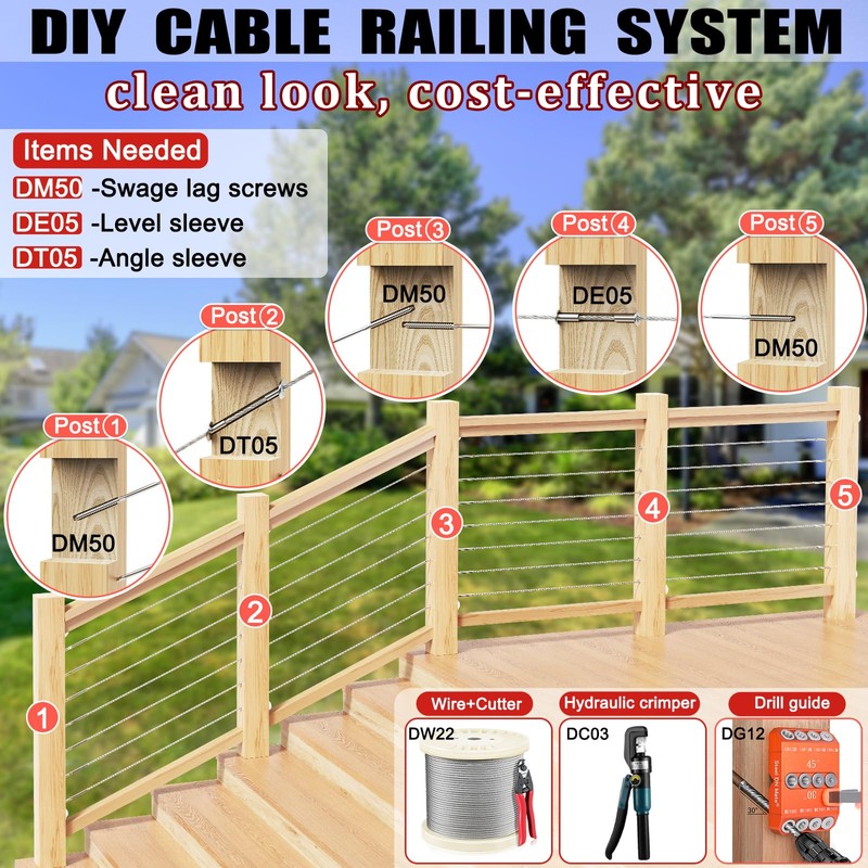 Steel DN Mate 300FT 1/8" Genuine T316 Stainless Steel Cable