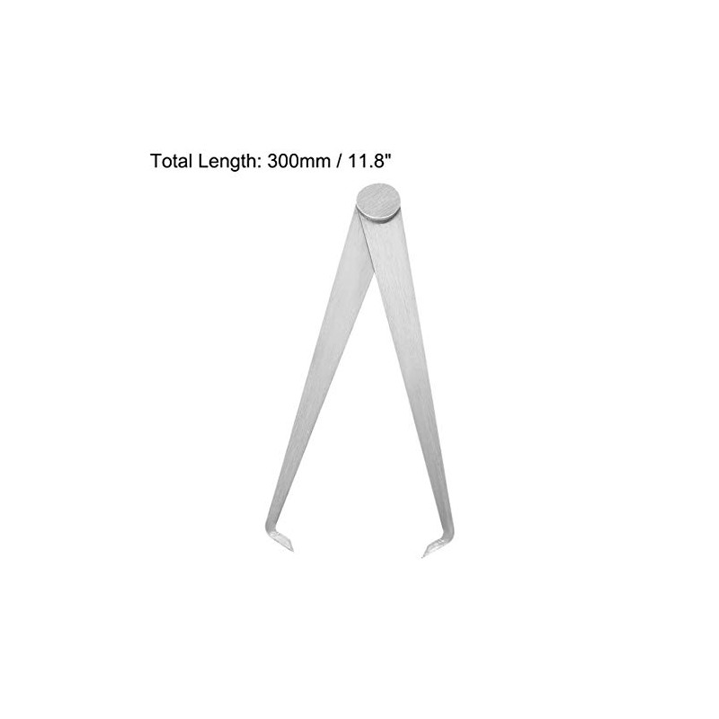 sourcing map Inside Calipers 300mm Firm Joint Stainless Steel Measuring