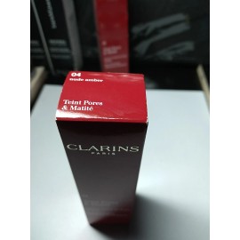Clarins Pore Perfecting Matifying Foundation, 1 oz / 30mL, 04 Nude Amber NIB
