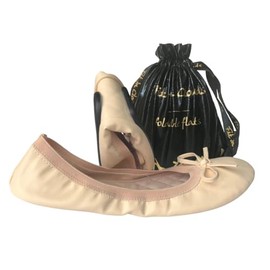 Foldable Portable Ballets Flats Shoes for Women That foldup and fit in a Bag- Matte Creme 8