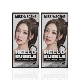 Mise-en-sc?ne New Hello Bubble 7A Ashtoff Gray x2 Self-Hair Dye / 미쟝센 뉴 헬로버블 7A 애쉬토프그레이 x2개 셀프염색약