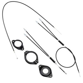 Full Kit BMX Bicycle Brake Line Set Cable Wire,BMX Bike Gyro Brake Cables,Front + Rear (Upper + Lower) with Spinner Rotor (Complete Set) for Bike Part Replacement