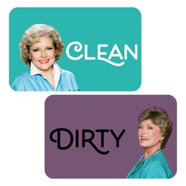 The Golden Girls Dishwasher Magnet, Funny Clean Dirty Magnet Sign Indicator, Universal Dirty Clean Dishwasher Magnet Indicator for Kitchen Organization, Refrigerator Dish Wash Sign Magnet
