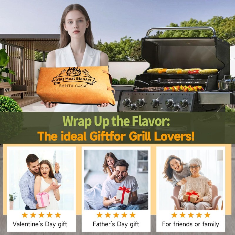 21” BBQ Blanket for Resting Meat - 5-Layer Insulated Grilling