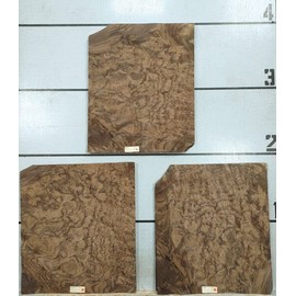 Walnut Burl Wood Veneer 18" x 22" raw no Backing 1/42" Thickness AAA Grade # 118