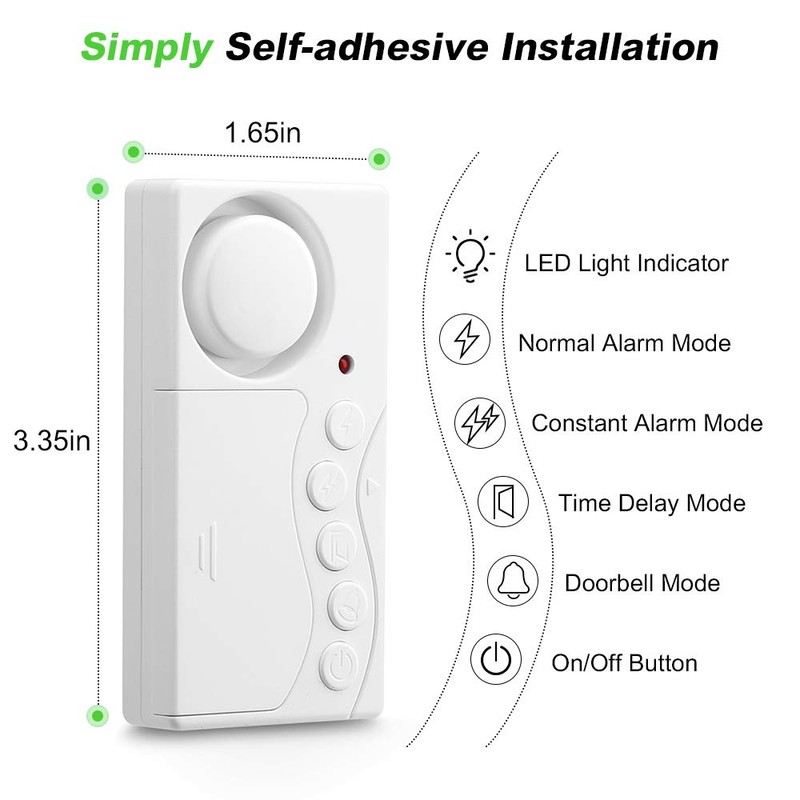 WSDCAM Freezer Door Alarm When Left Open, 3/15/30/60 Seconds Adjustable