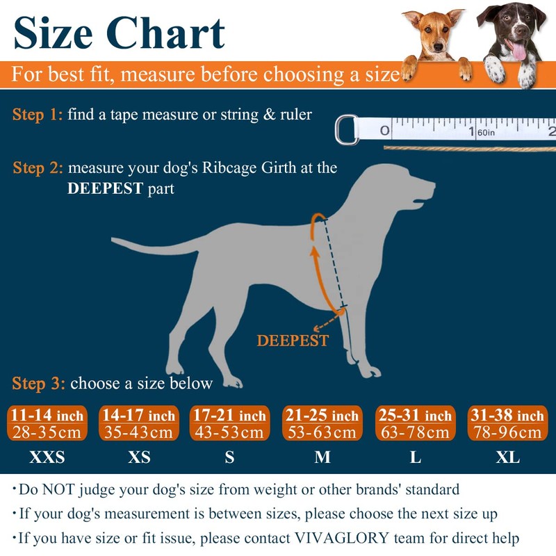 VIVAGLORY Ripstop Dog Life Jacket for Small Medium Large Dogs