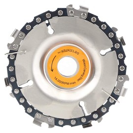Wood Carving Chain Disc, 4 Inch Angle Grinder Chain Saw Disc Woodcarving Saw Blade for Carving, Pruning and Cutting