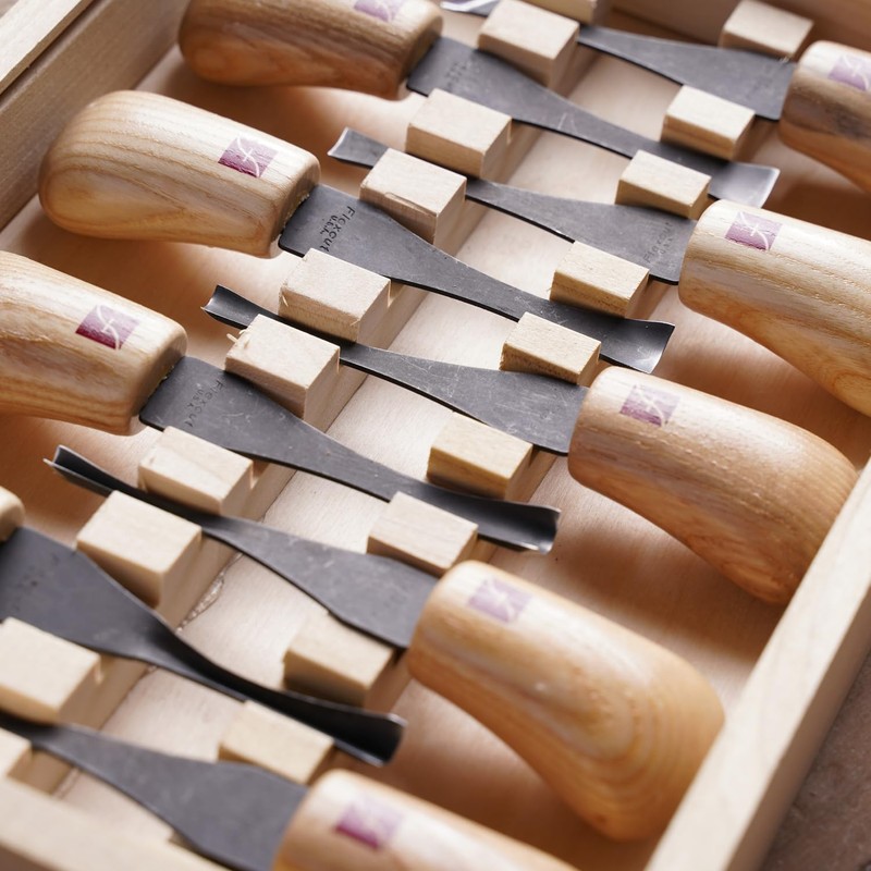 Flexcut Carving Tools Deluxe Palm Gouge Set FR405, Wood Crving