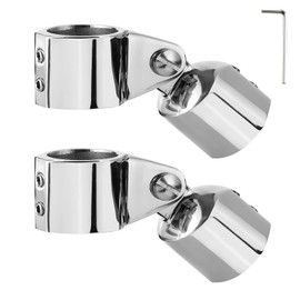 Heavy Duty Bimini Top 2 Jaw Slides and 2 Eye End Caps, 316 Stainless Steel Bimini Top Hardware, Fits 1 inch /25.4 mm OD Round Tube