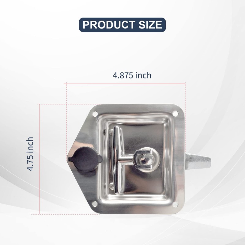 FGJQEFG Truck Tool Box Latch Paddle Lock Replacement Handle 4-3/8”x