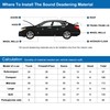 sourcing map Pack of 12 3 mm Insulation Mat Car