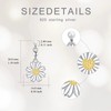 Daisy Earrings for Women 925 Sterling Silver Daisy Flower Dangle